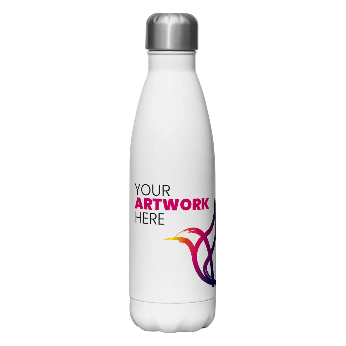 Artovo UK Made Print On Demand Insulated Stainless steel Metal Bottle